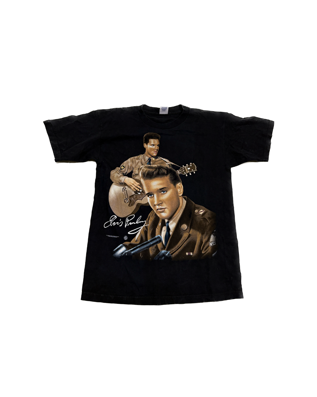 1996 Elvis Presley "Elvis and Evis" Black T-Shirt