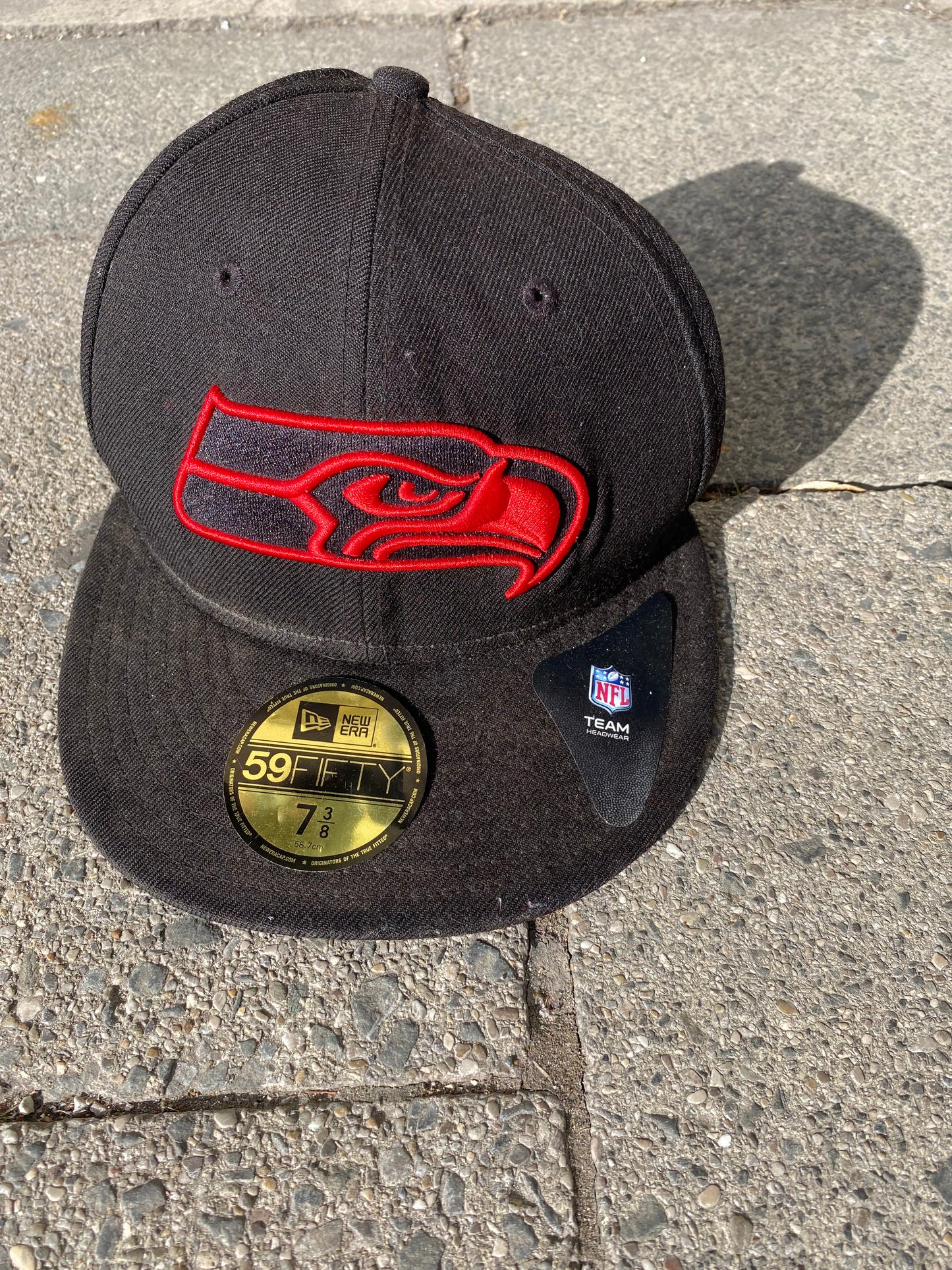Vintage Seattle Seahawks New Era Cap 7 3/8