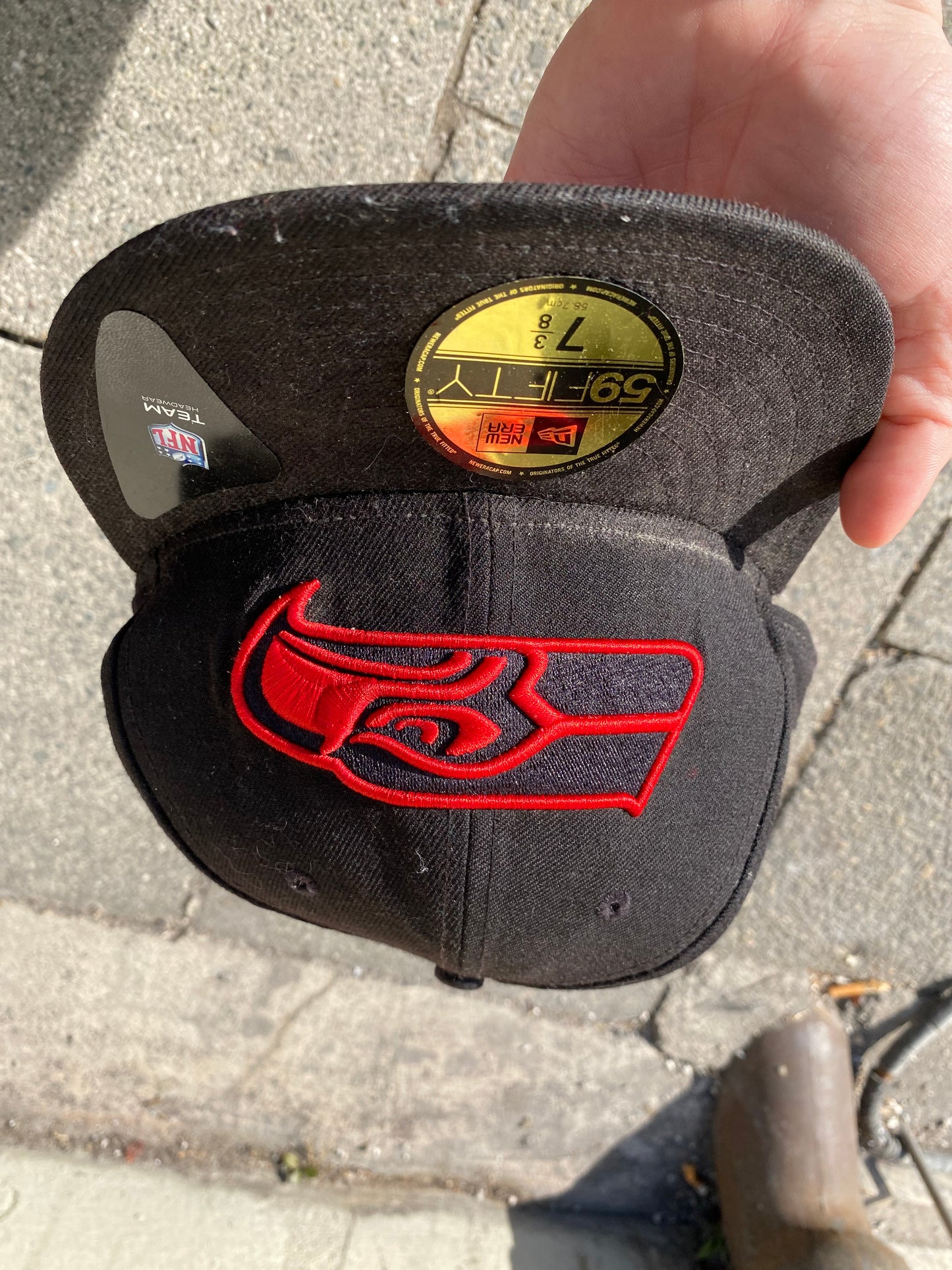 Vintage Seattle Seahawks New Era Cap 7 3/8