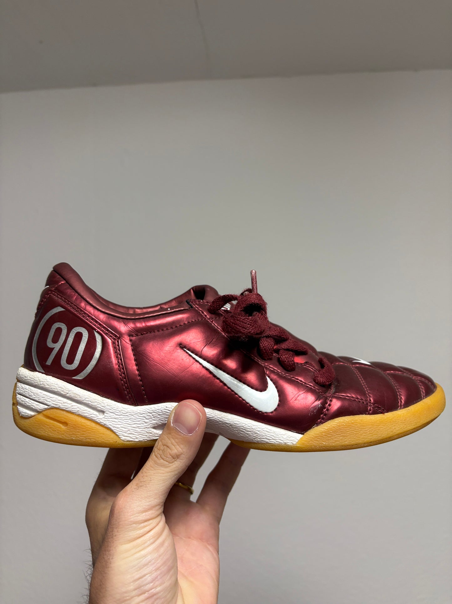 Nike Total 90 (2005) – Burgundy with Gum Sole & White Details