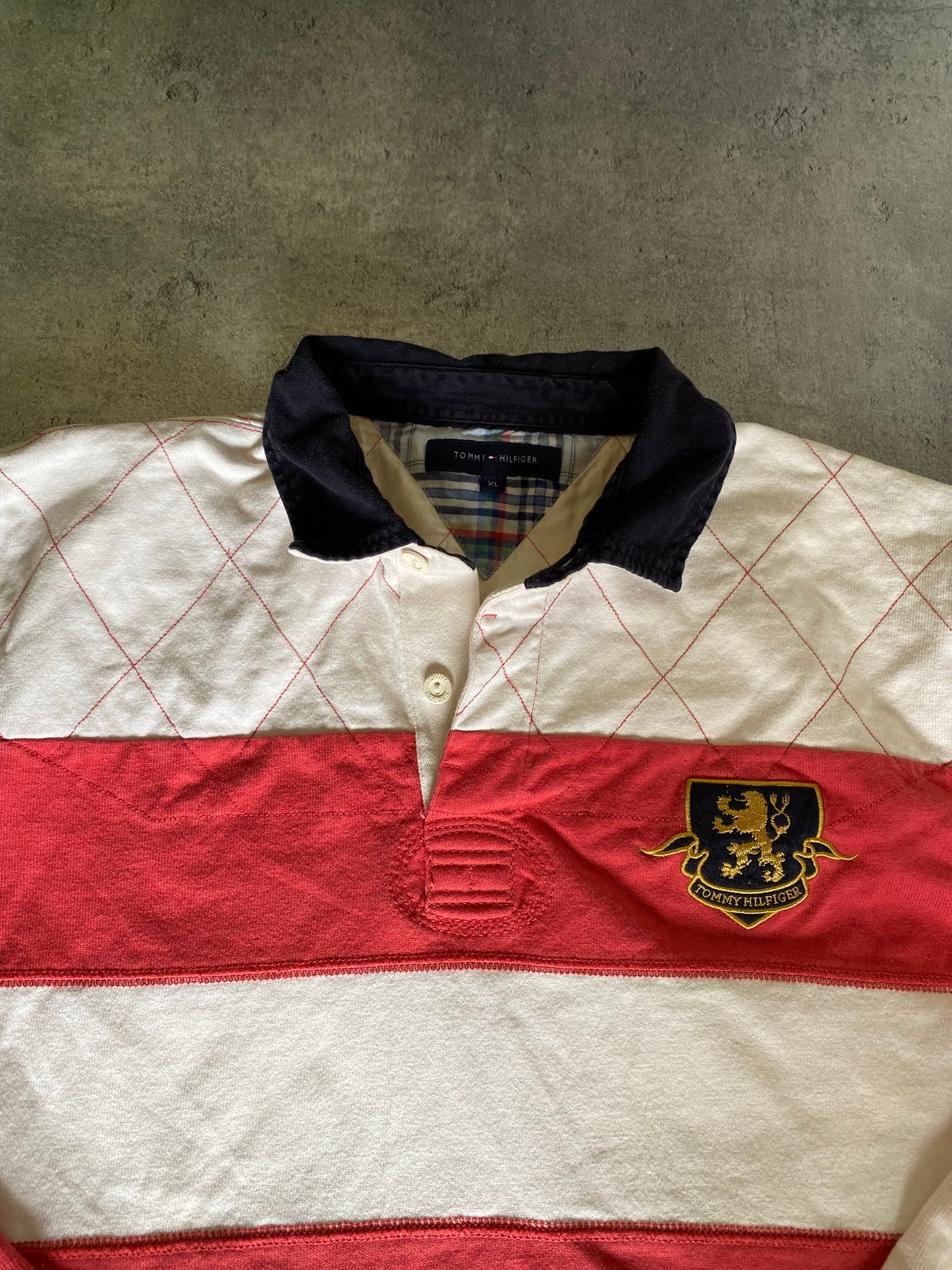 Tommy Hilfiger College Striped Rugby Polo Shirt