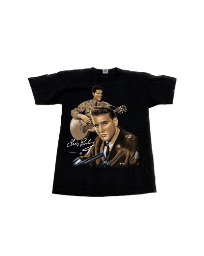 1996 Elvis Presley "Elvis and Evis" Black T-Shirt
