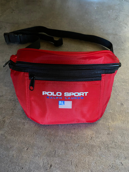 Polo Sport Red Waist Bag (90s)