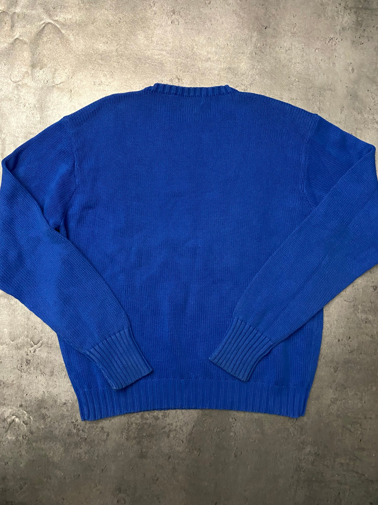 Polo by Ralph Lauren Electric Blue Cotton Sweater