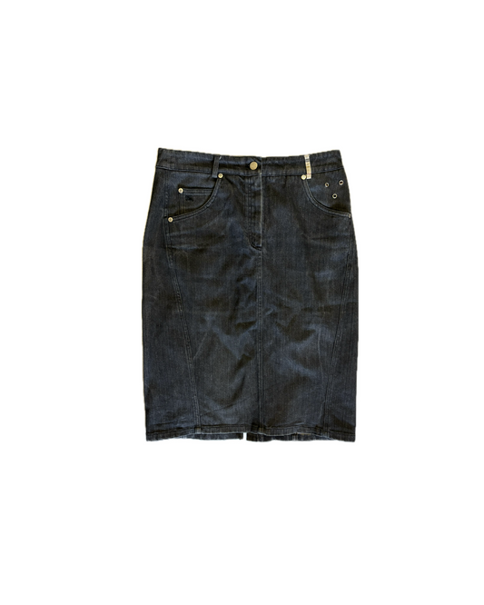 Vintage Burberry denim skirt