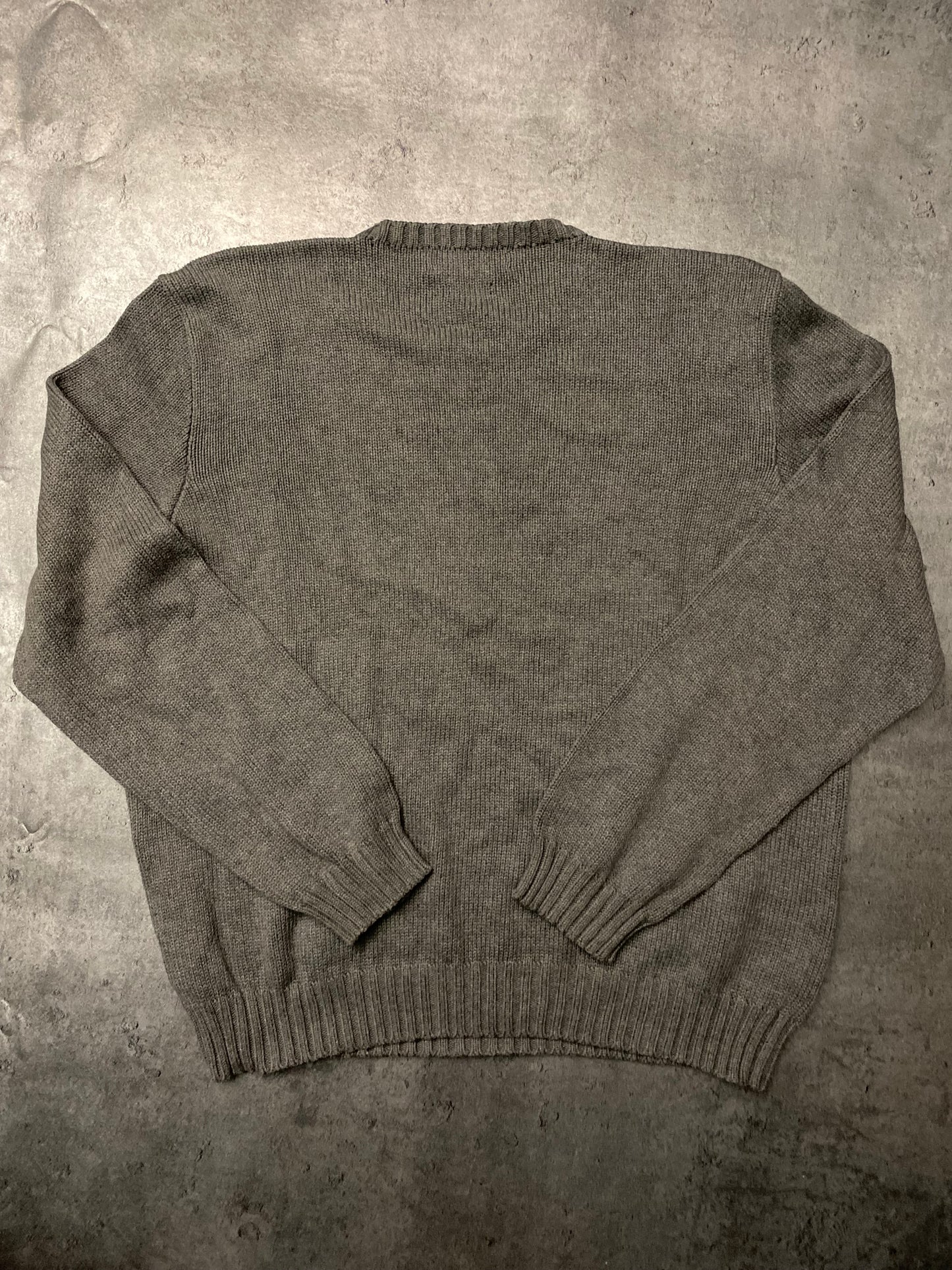 Polo by Ralph Lauren Gray Cotton Sweater (XL)