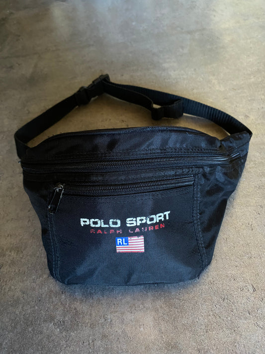 Polo Sport Black Waist Bag (90s Vintage)