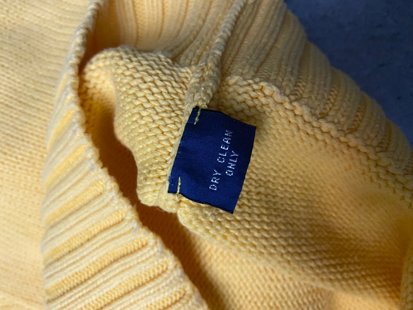 Polo by Ralph Lauren Yellow Cotton Sweater (XL)