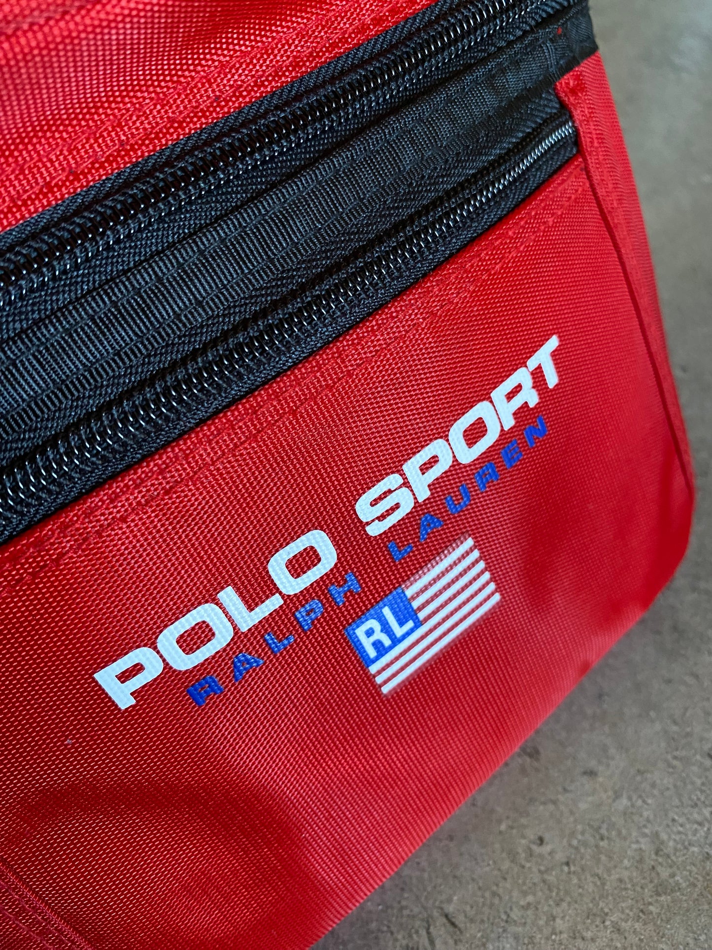 Polo Sport Red Waist Bag (90s)