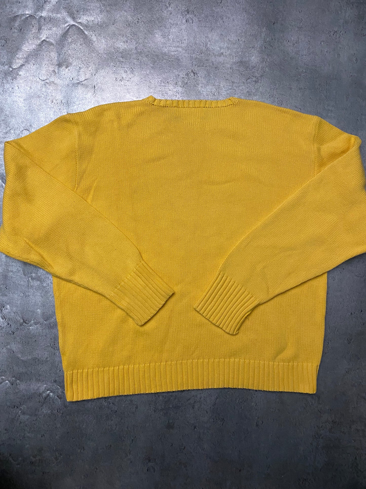 Polo by Ralph Lauren Yellow Cotton Sweater (XL)