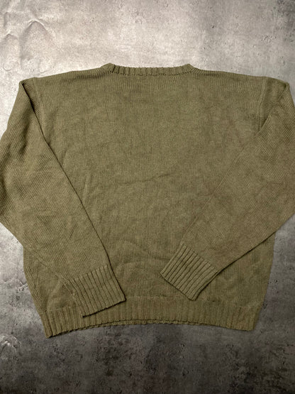 Polo by Ralph Lauren Khaki Cotton Sweater (2XL)