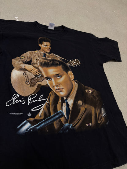 1996 Elvis Presley "Elvis and Evis" Black T-Shirt