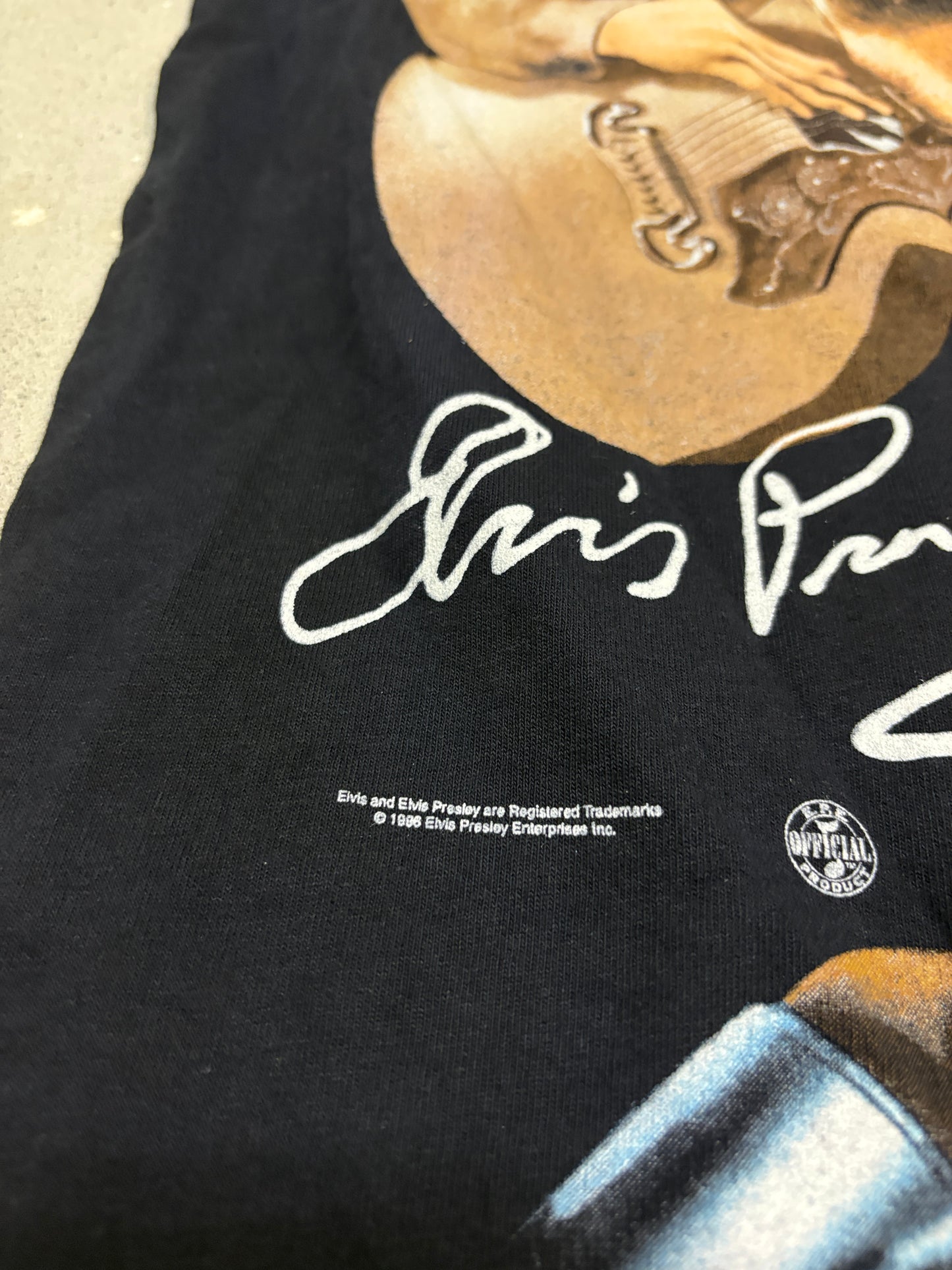 1996 Elvis Presley "Elvis and Evis" Black T-Shirt