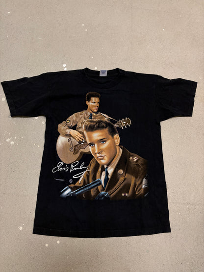 1996 Elvis Presley "Elvis and Evis" Black T-Shirt