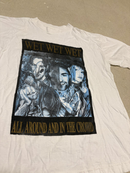 1995 RARE "WET WET WET European Tour '95" Band T-Shirt