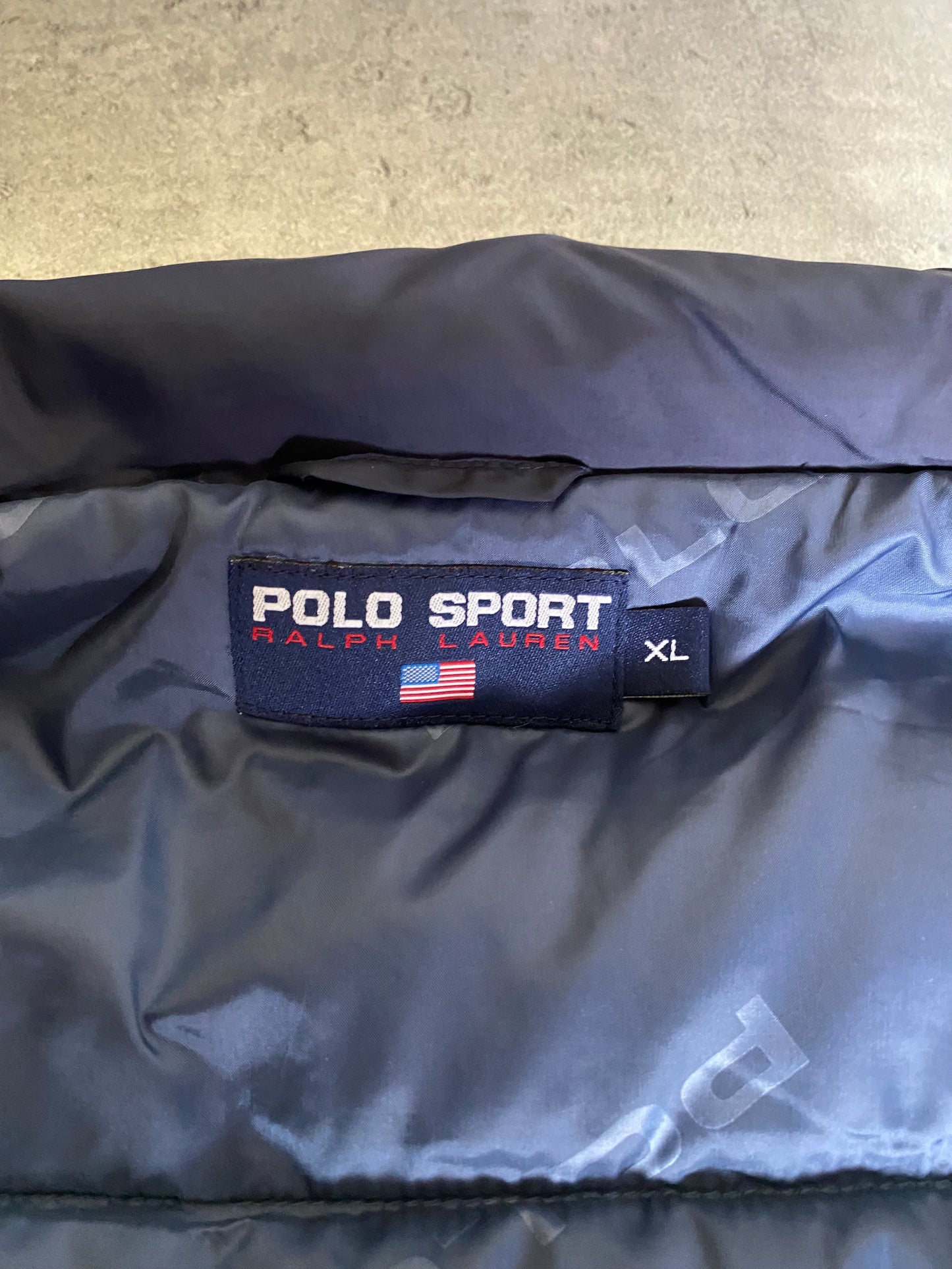 Polo Sport Navy Puffer Vest (90s)