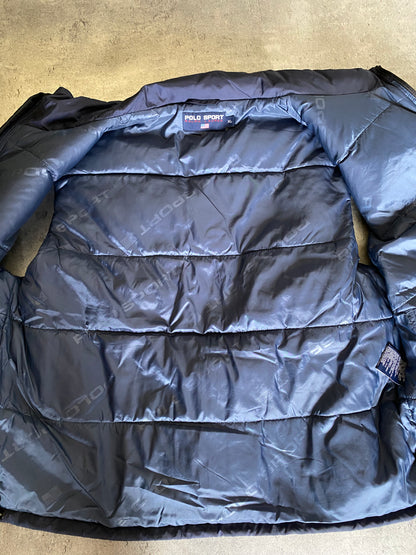 Polo Sport Navy Puffer Vest (90s)