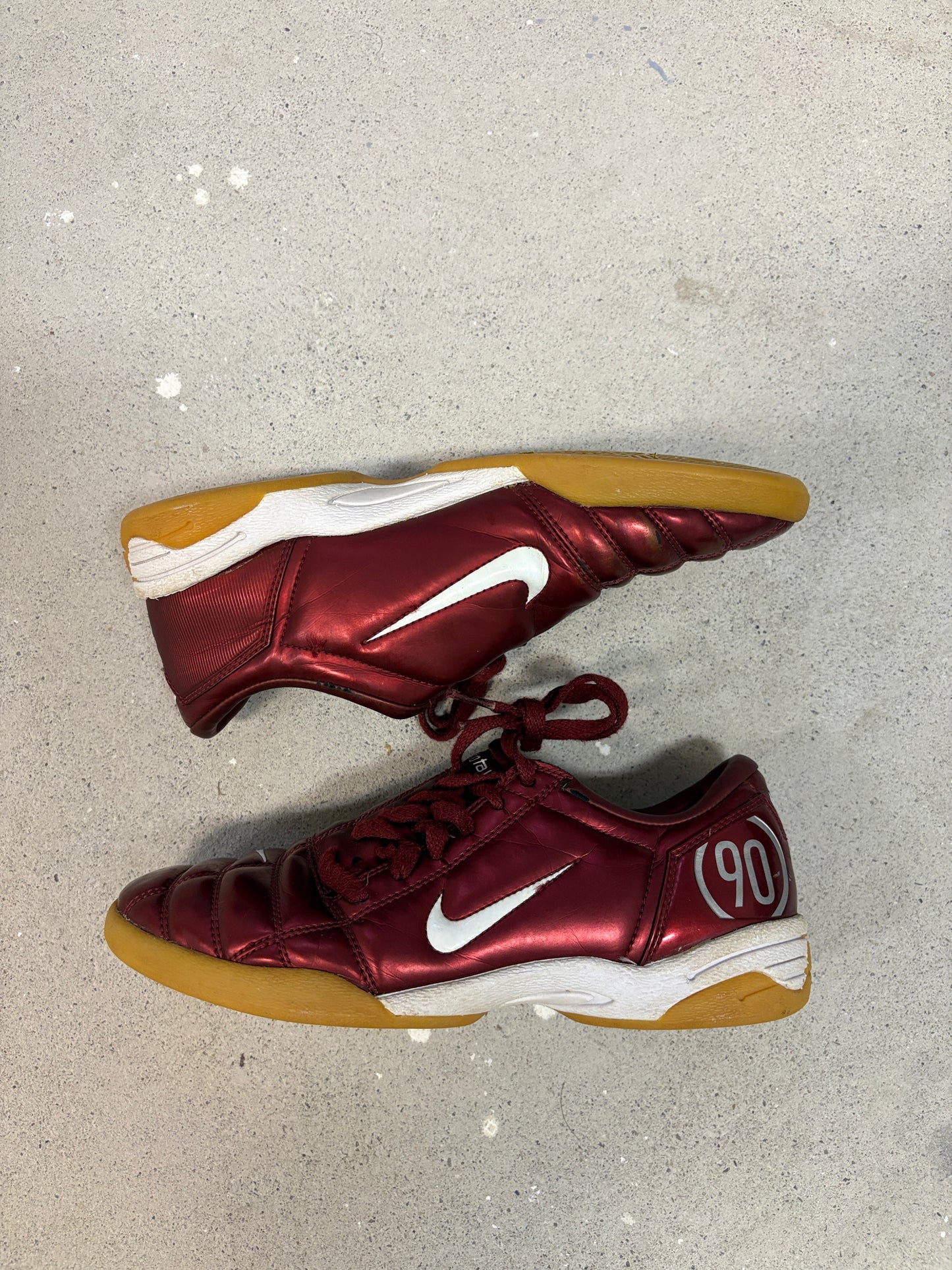 Nike Total 90 (2005) – Burgundy with Gum Sole &amp; White Details