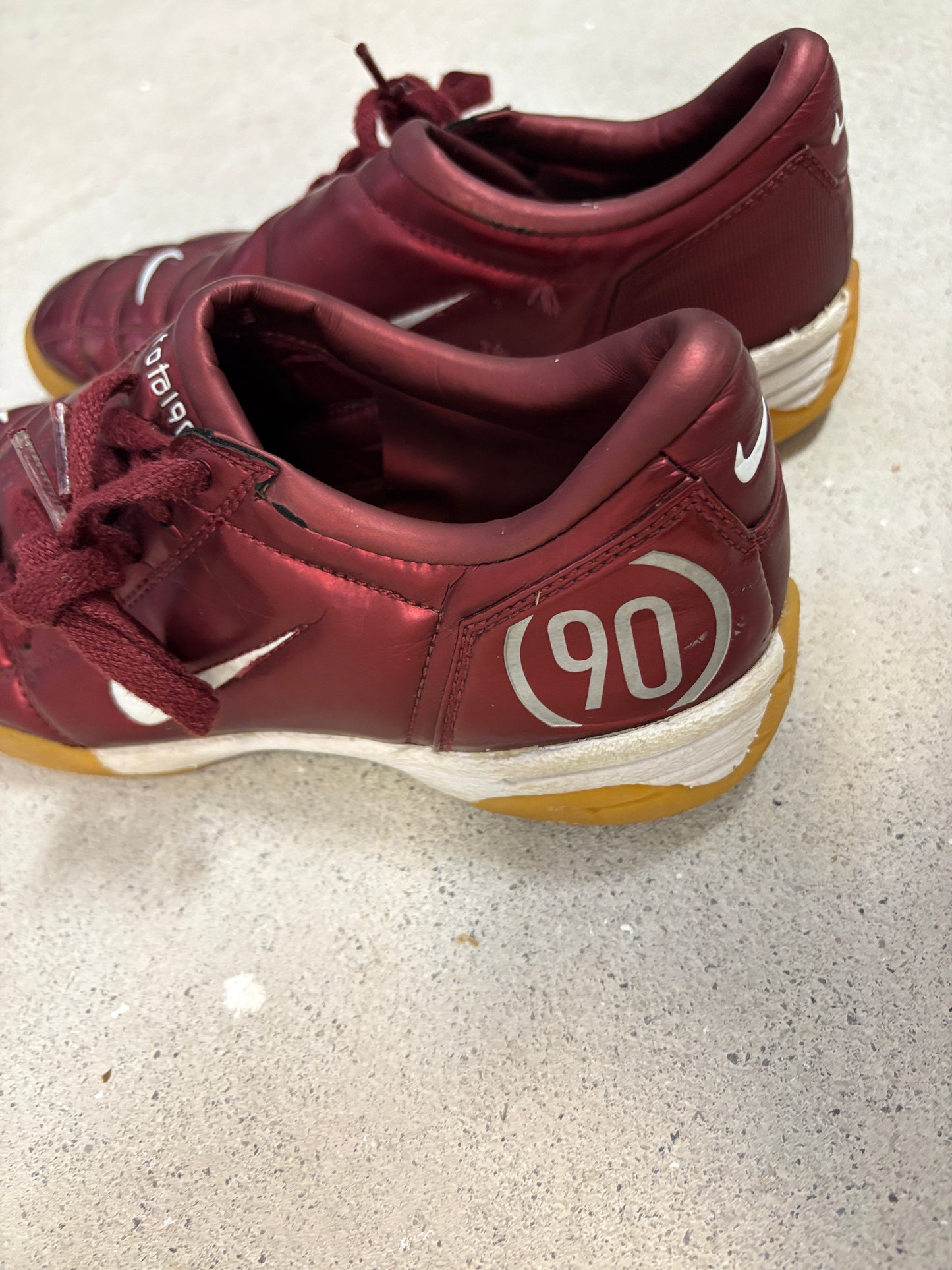 Nike Total 90 (2005) – Burgundy with Gum Sole &amp; White Details